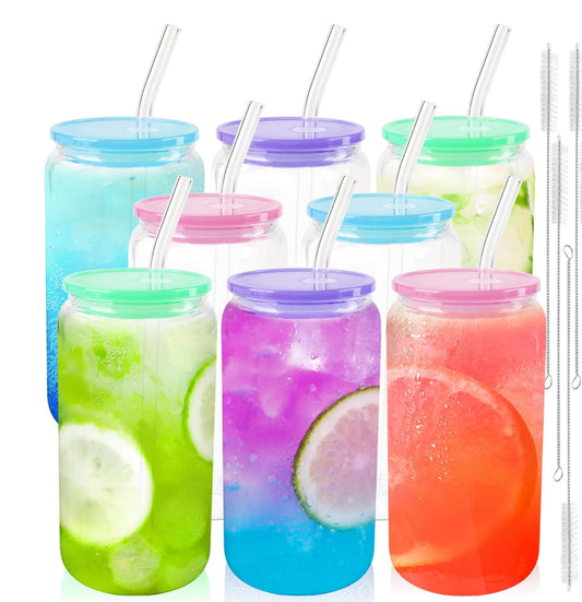 Clear color lid glass with any wrap